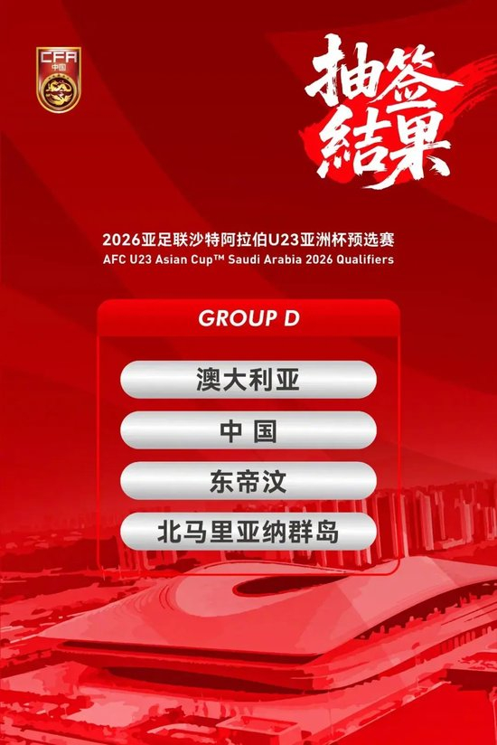 U23亚洲杯预选赛分组:中国U22与澳洲、鱼腩同组,净胜球+对澳拿分成出线关键 U23亚洲杯预选赛分组:中国U22与澳洲、鱼腩同组,净胜球+对澳拿分成出线关键