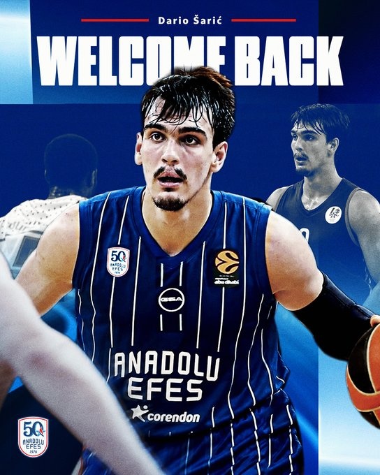 萨里奇2+1合同签约艾菲斯，结束十年NBA生涯