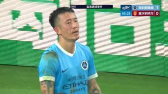 [进球视频]李宁传中助攻 姜至鹏无人盯防头球打破僵局